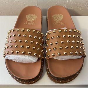 New in Box Vince Camuto Studded Slides 6.5